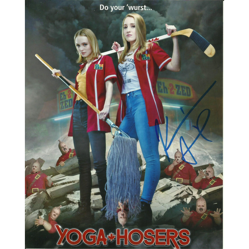 KEVIN SMITH SIGNED YOGA-HOSERS 8X10 PHOTO (1) 