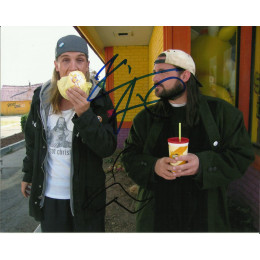 KEVIN SMITH AND JASON MEWES SIGNED JAY AND SILENT BOB 8X10 PHOTO (4)  