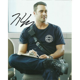 TAYLOR KINNEY SIGNED CHICAGO FIRE 8X10 PHOTO (1) 