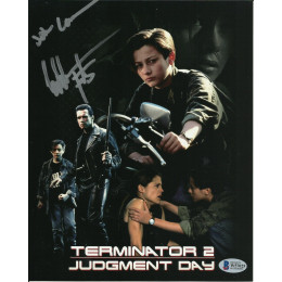 EDWARD FURLONG SIGNED TERMINATOR 8X10 PHOTO (2) ALSO CHARACTER NAME AND BECKETTS 