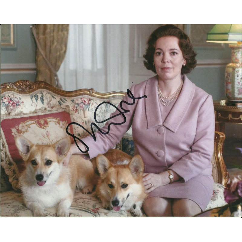 OLIVIA COLMAN SIGNED THE CROWN 10X8 PHOTO 