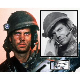 BILL PAXTON SIGNED ALIENS PHOTO MOUNT ALSO ACOA 