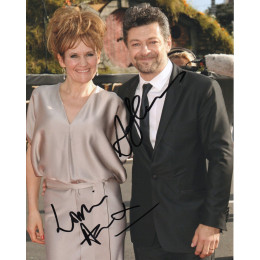 ANDY SERKIS AND LORRAINE ASHBOURNE SIGNED 8X10 PHOTO 