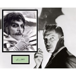 VINCENT PRICE SIGNED THE ABOMINABLE DR PHIBES PHOTO MOUNT UACC REG 242