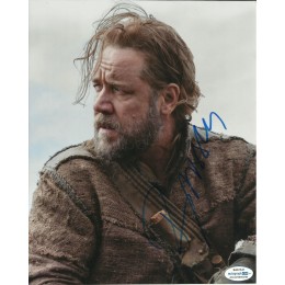 RUSSELL CROWE SIGNED NOAH 8X10 PHOTO also ACOA certified
