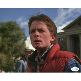 Michael J Fox Signed Back to the Future Signed Photo (4) also ACOA certified