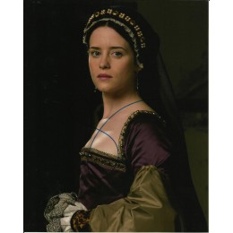 CLAIRE FOY SIGNED WOLF HALL10X8 PHOTO (1)