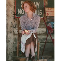 JESSICA CHASTAIN SIGNED LAWLESS 10X8 PHOTO (1)